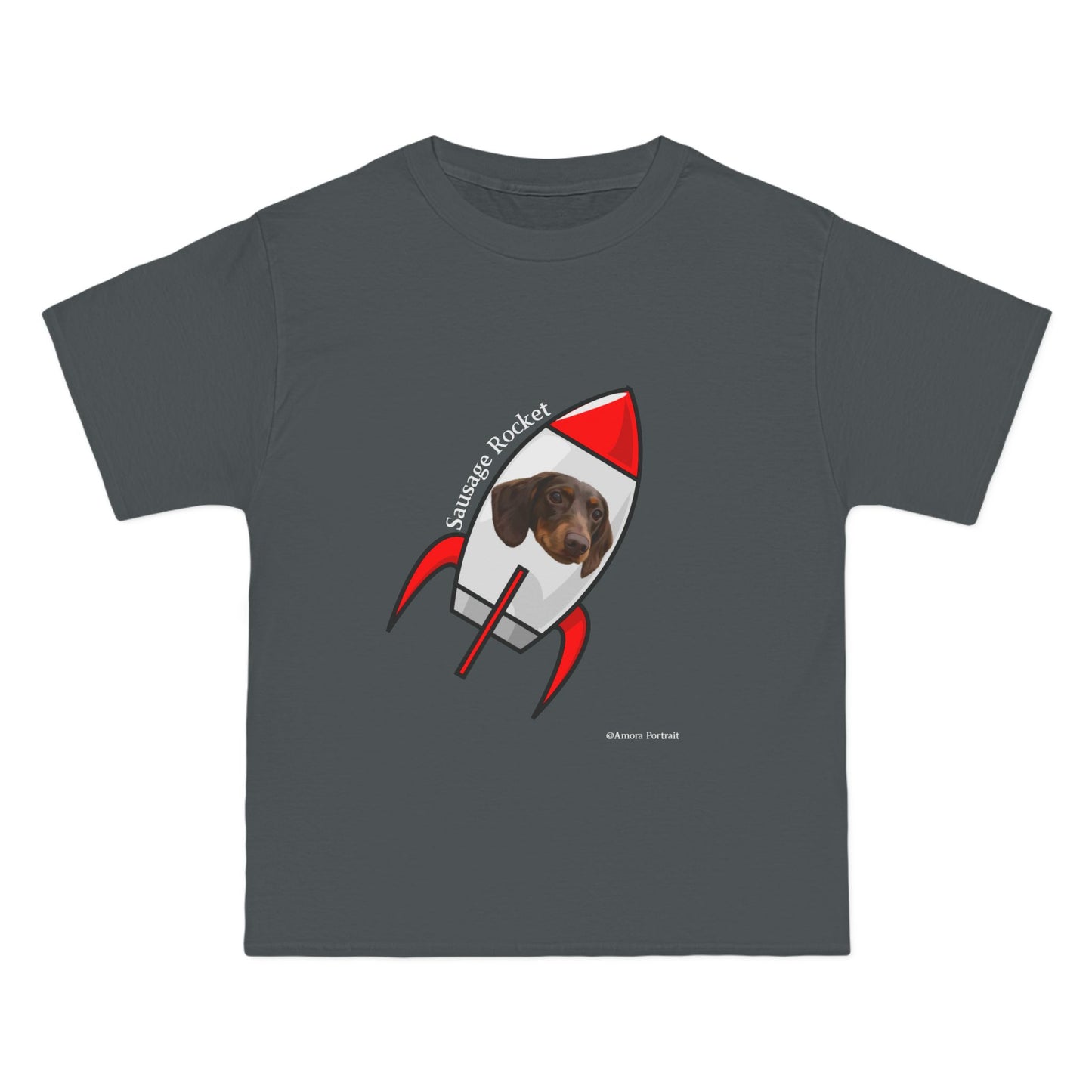 Custom Pet Portrait T-Shirt – “Rocket”