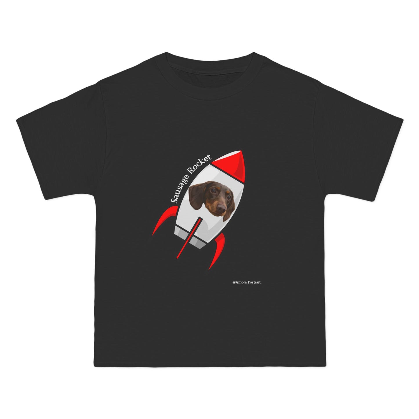 Custom Pet Portrait T-Shirt – “Rocket”