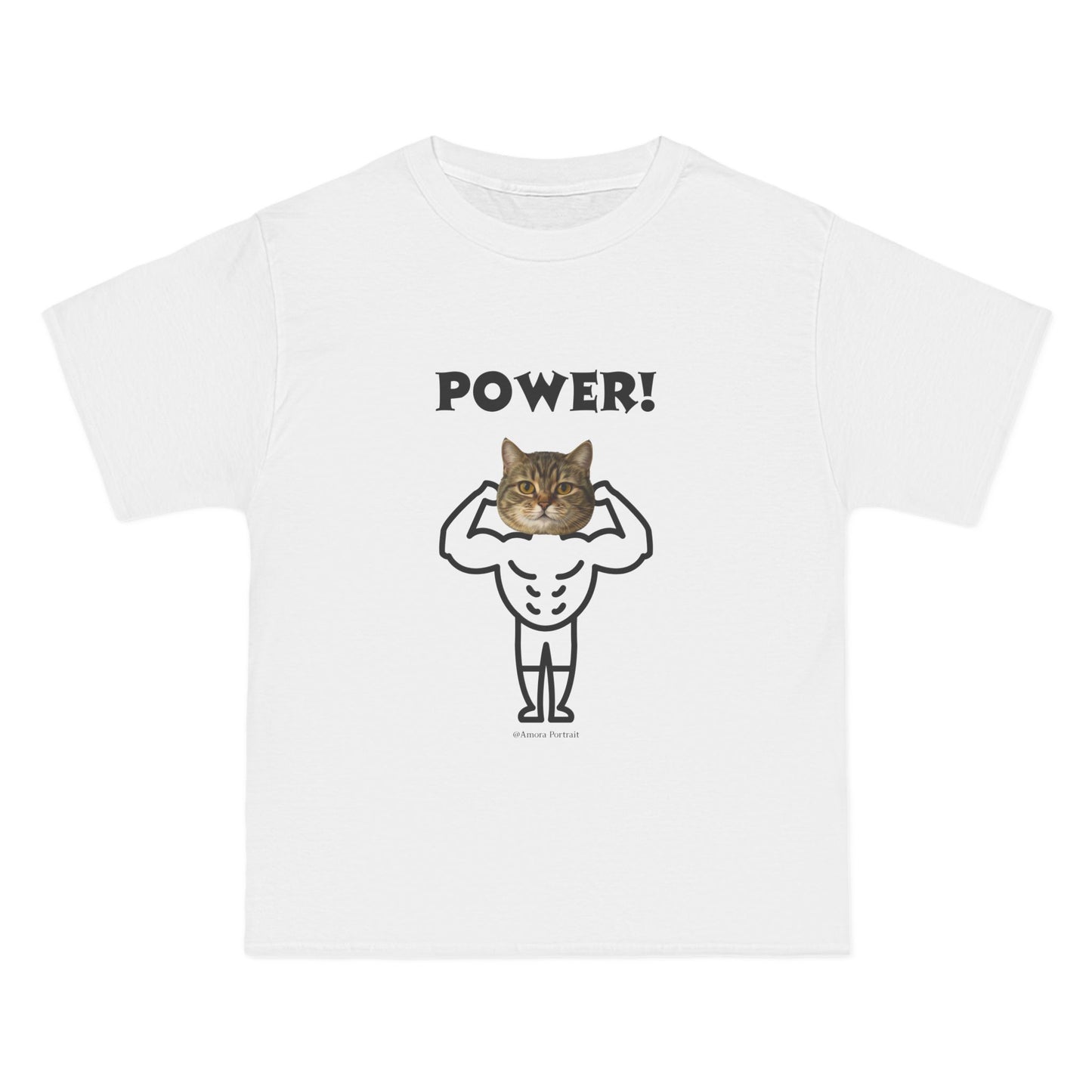Custom Pet Portrait T-Shirt – “POWER!”