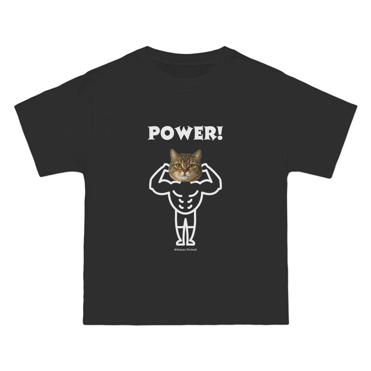 Custom Pet Portrait T-Shirt – “POWER!”
