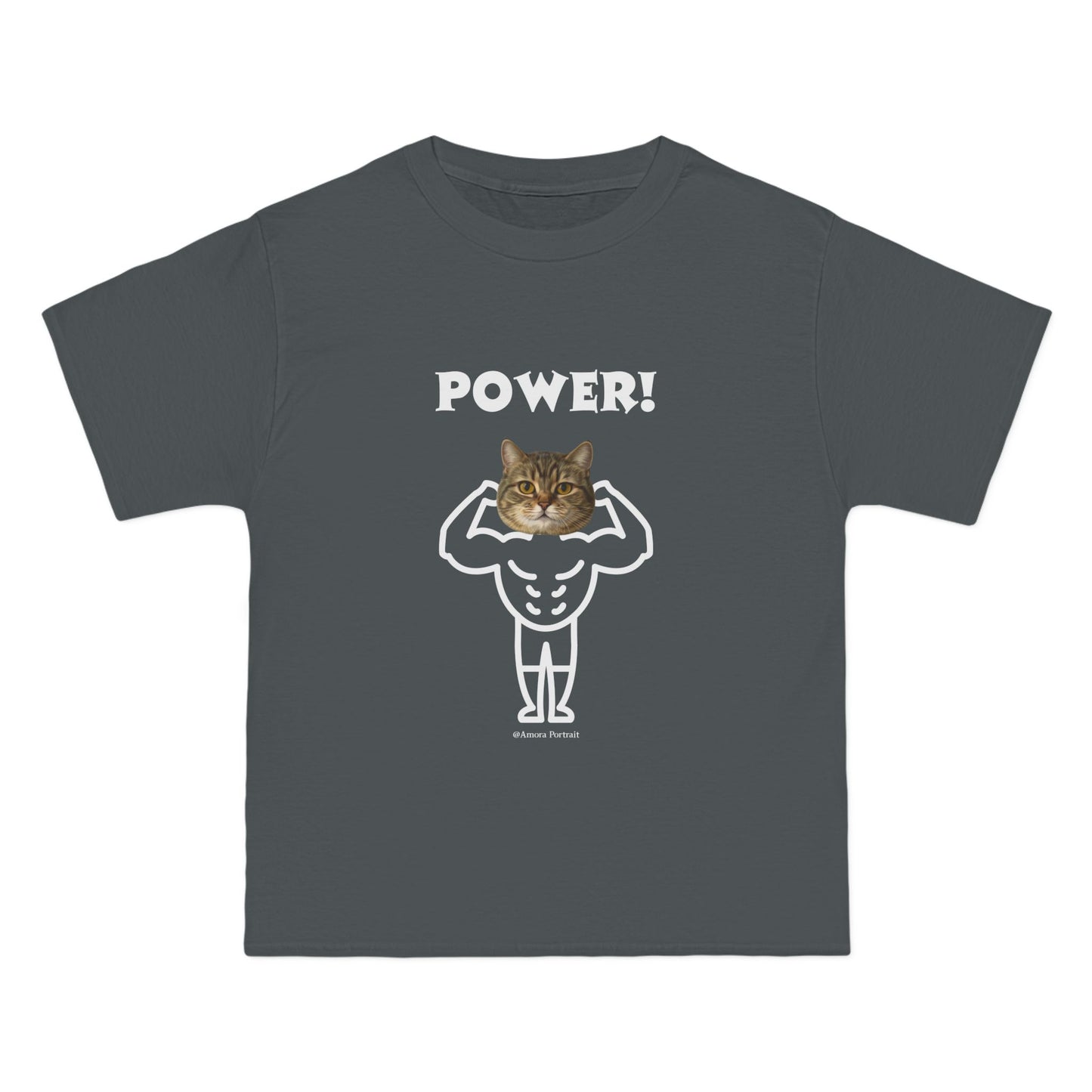 Custom Pet Portrait T-Shirt – “POWER!”