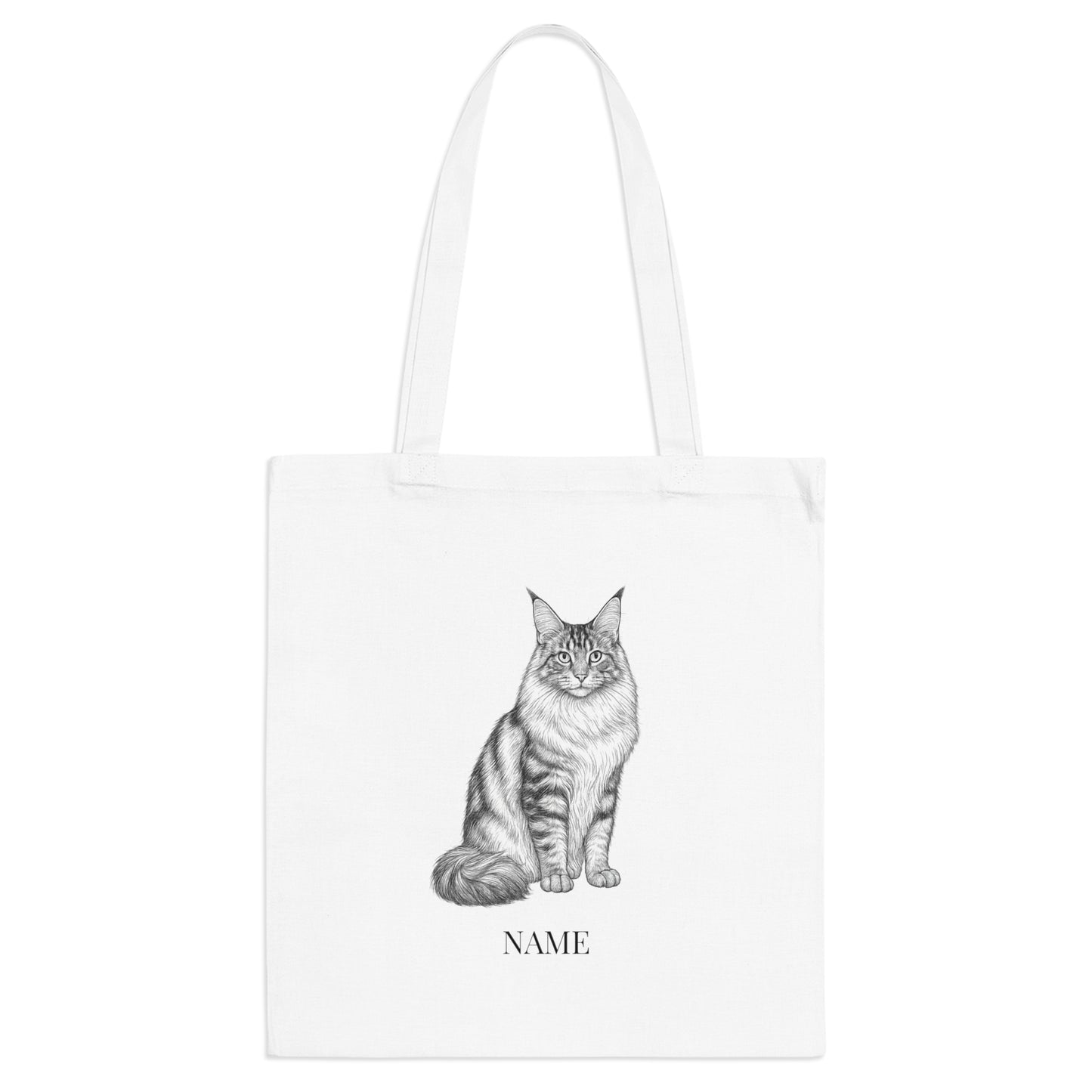 Custom Pet Portrait Tote - Line Art