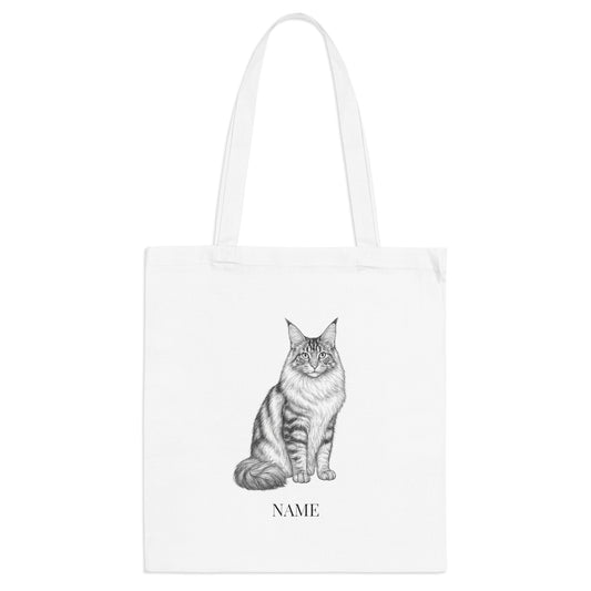 Custom Pet Portrait Tote - Line Art