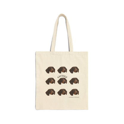 Custom Pet Portrait Tote - Nine Face