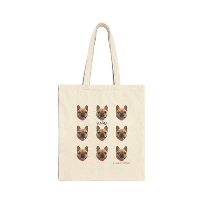 Custom Pet Portrait Tote - Nine Face