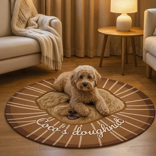 Custom Pet Portrait Carpet-Modern,Donut