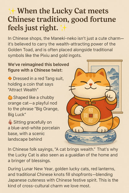 Mystical Eastern Art-Lucky Cat