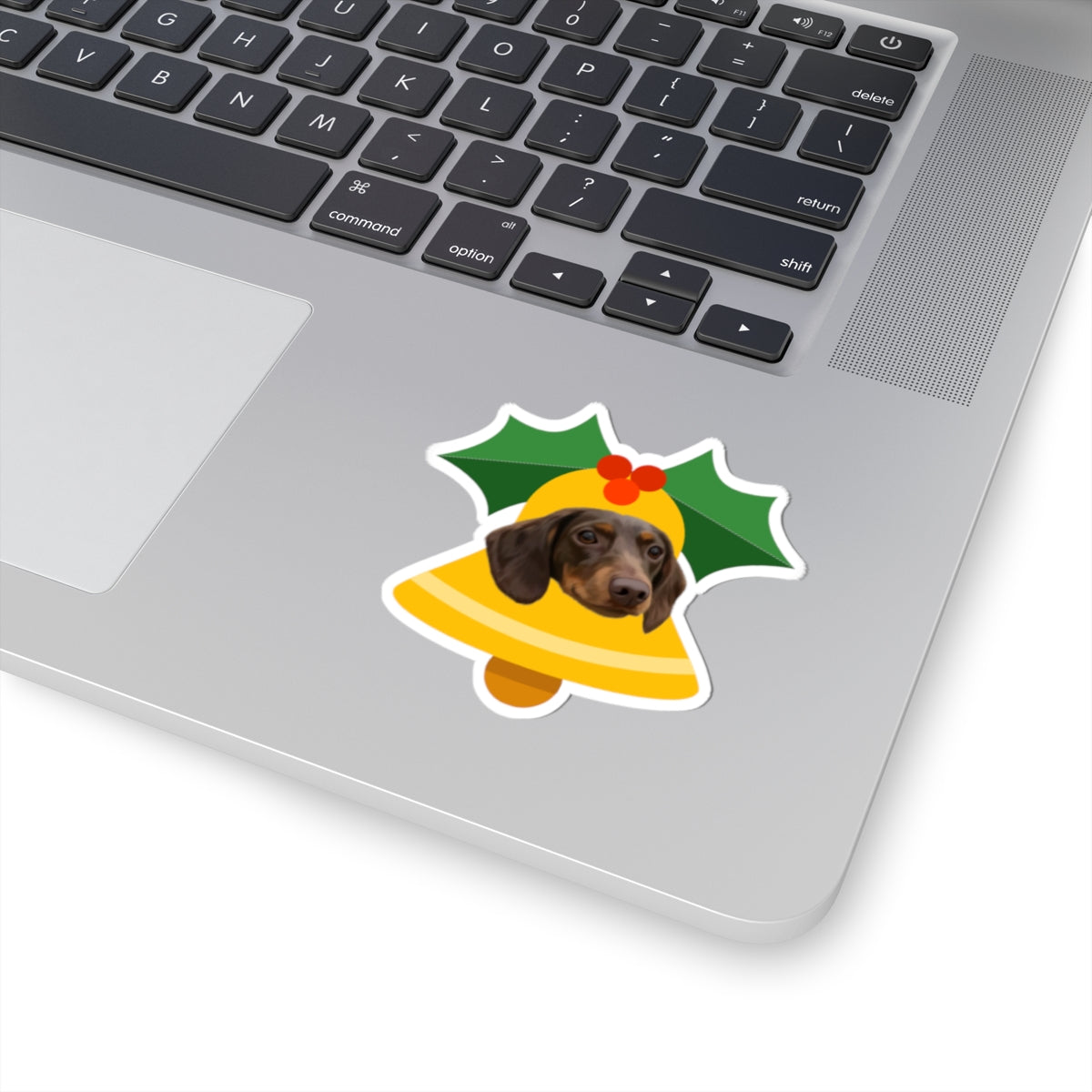 Custom Pet Portrait Sticker-Christmas