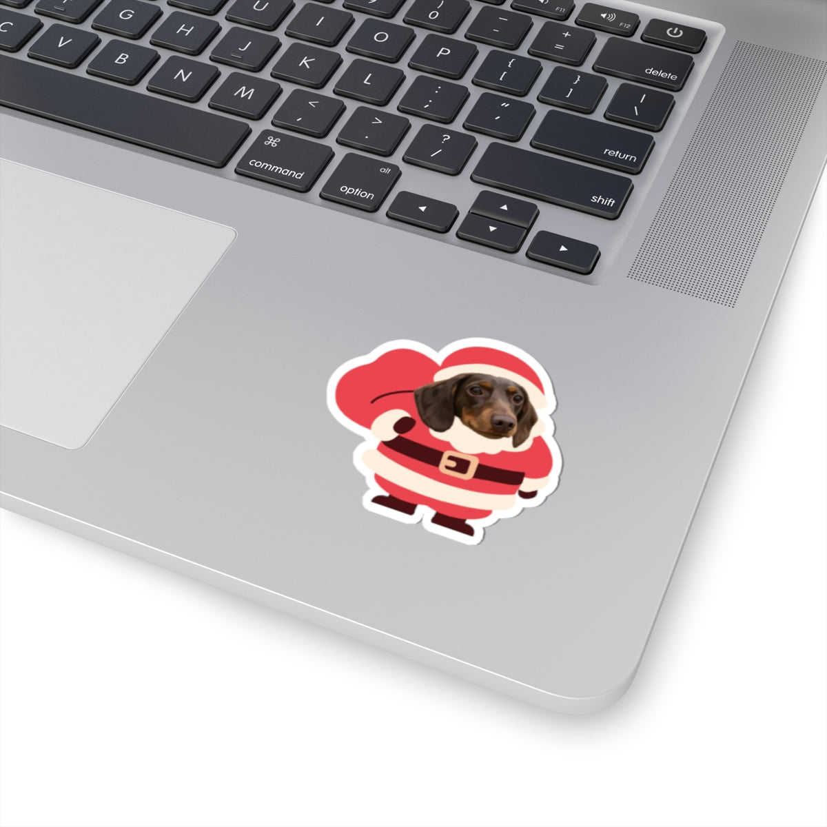 Custom Pet Portrait Sticker-Christmas